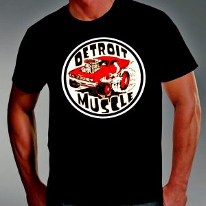 detroit muscle mens red